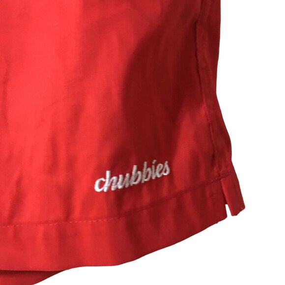 CHUBBIES RED BLUE PATRIOTIC COLOR BLOCK SWIM TRUNKS MENS MEDIUM - Picture 2 of 6